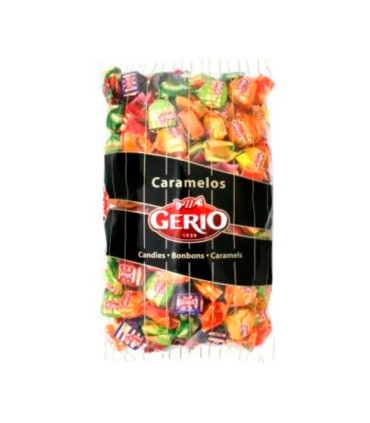 Caramelo relleno frutas 8 sabores 1 kg Gerio
