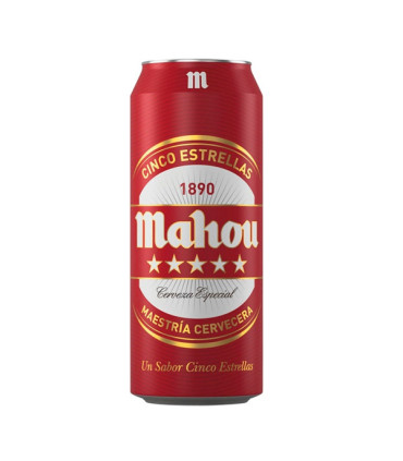 Cerveza Mahou 5 Estrellas 500 ml (24 ud)