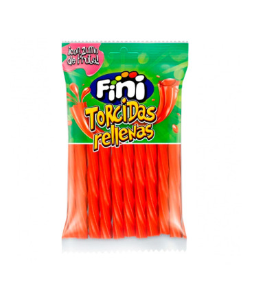 Torcidas rellenas fresa pectina 90 g (12 ud) Fini