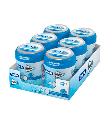 Chicle Oral B menta (6 ud) Trident