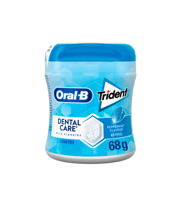 Chicle Oral B menta (6 ud) Trident