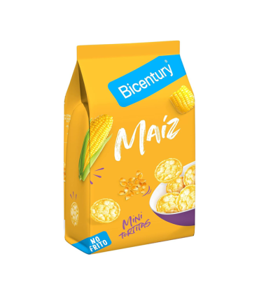 Tortitas de maíz Nackis 25 g (14 ud) Bicentury