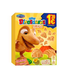 Mini Galleta de Cereales Dinosaurus 120 g (12 ud) Artiach