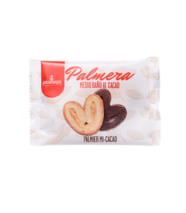 Palmera medio baño de chocolate de Arruabarrena 35 gr (20 Ud)