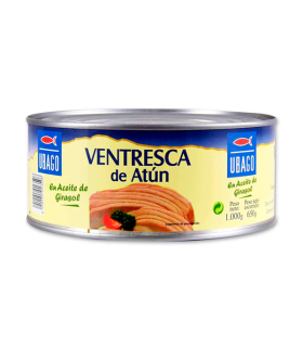 Ventresca de atún claro 1 kg (6 ud) Ubago