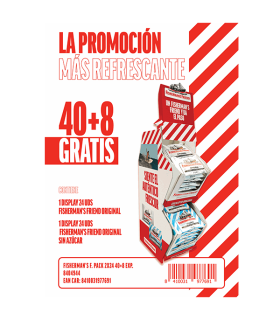 Lote Fisherman's 40 + 8 gratis Chupa Chups