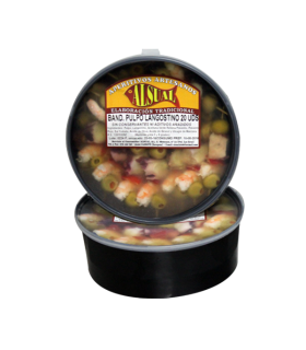 Banderilla aceituna pulpo y langostino 820 g Alsual