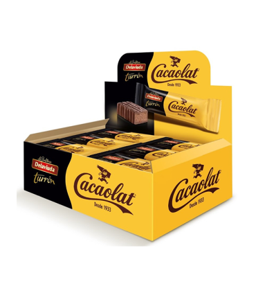 Barritas de Turrón Cacaolat 23 g (24 ud) Delaviuda
