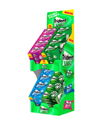 Expositor Trident Vibes 60 min 1€ 64 ud