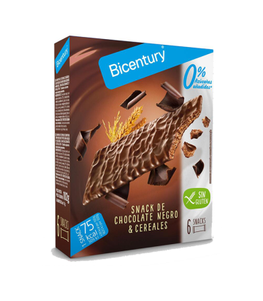 Barritas de cereales de chocolate sin azúcar Sarialís  (16 ud x 6 barritas) Bicentury