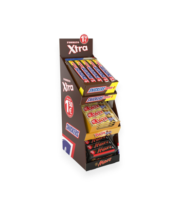 Lote Chocolatinas Super+1 Xtra 74 ud Mars