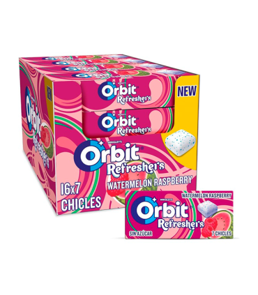 Orbit Refreshers watermelon raspberry (16 ud)