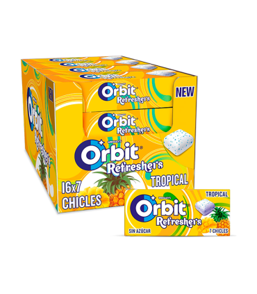 Orbit Refreshers Tropical (16 ud)