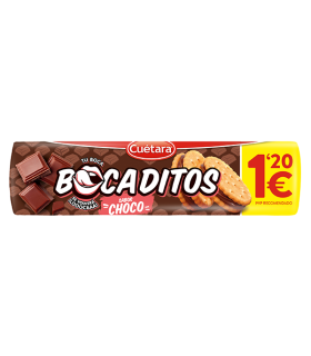 Bocaditos Choco 1,20€ 150 g (15 ud) Cuétara
