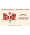 Lote Idilia 5 Booms Nocilla + 6 Mini Cookies Original + 6 Mini Cookies Blancas