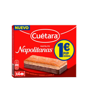 Napolitanas Chocolate 1€ 14 ud Cuétara