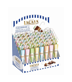 Parasol Chocolate con Leche Grande 35 g (40 ud) Lacasa