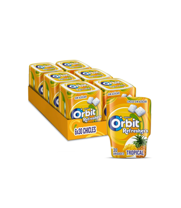 Orbit Refreshers Tropical (6 ud)