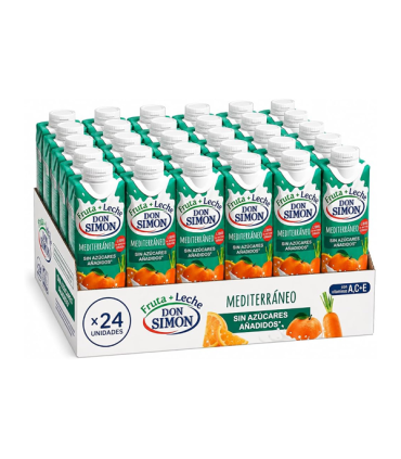 Zumo de Fruta y Leche sabor Mediterráneo 330 ml (24 ud) Don Simon