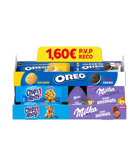 Lote Oreo + Chips Ahoy + Milka 1.60 (23 ud) Mondelez