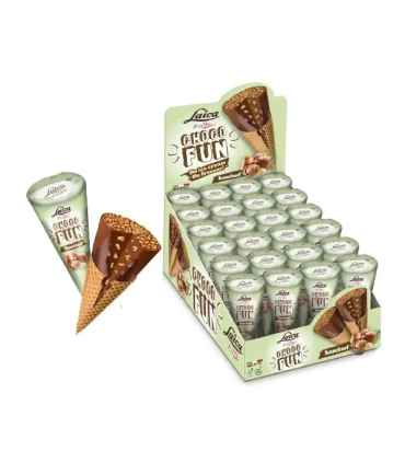Cono Choco Avellana 45 g (24 ud) Interdulces