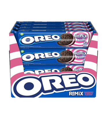 Oreo remix frambuesa y vainilla 157 g (16 ud) Mondelez